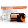 GLOVEWORKS HD Orange Nitrile Disposable Gloves, 8 Mil, Latex and Powder Free, Industrial, Food Safe, Raised Diamond Texture